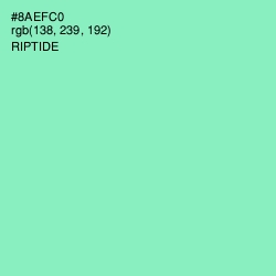 #8AEFC0 - Riptide Color Image