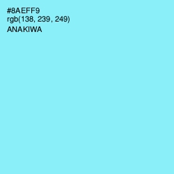 #8AEFF9 - Anakiwa Color Image