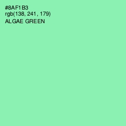 #8AF1B3 - Algae Green Color Image