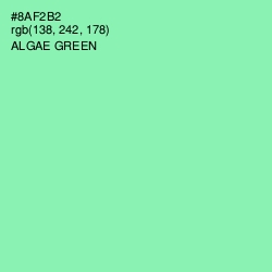 #8AF2B2 - Algae Green Color Image
