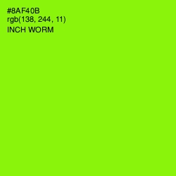 #8AF40B - Inch Worm Color Image