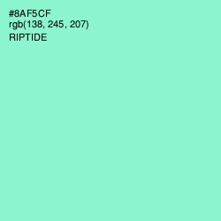 #8AF5CF - Riptide Color Image