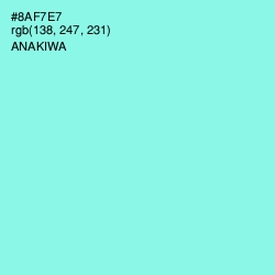 #8AF7E7 - Anakiwa Color Image