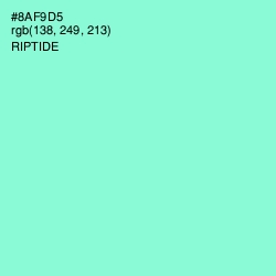 #8AF9D5 - Riptide Color Image