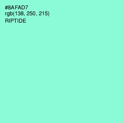 #8AFAD7 - Riptide Color Image