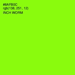 #8AFB0C - Inch Worm Color Image