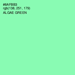 #8AFBB3 - Algae Green Color Image