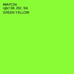 #8AFC36 - Green Yellow Color Image