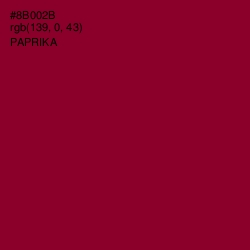 #8B002B - Paprika Color Image