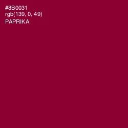 #8B0031 - Paprika Color Image