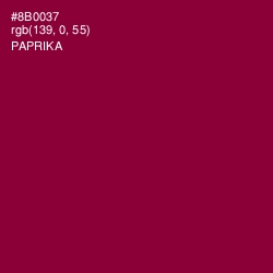 #8B0037 - Paprika Color Image