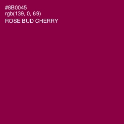 #8B0045 - Rose Bud Cherry Color Image