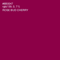 #8B0047 - Rose Bud Cherry Color Image