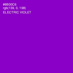 #8B00C6 - Electric Violet Color Image