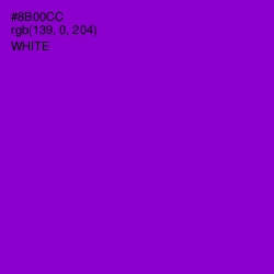 #8B00CC - Electric Violet Color Image