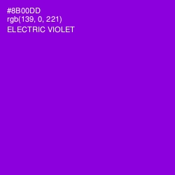 #8B00DD - Electric Violet Color Image