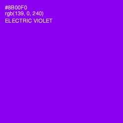 #8B00F0 - Electric Violet Color Image