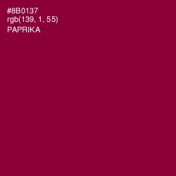 #8B0137 - Paprika Color Image