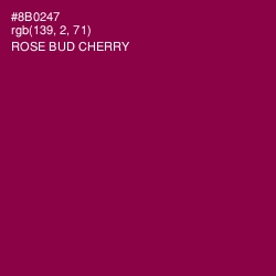 #8B0247 - Rose Bud Cherry Color Image