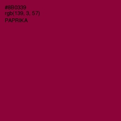 #8B0339 - Paprika Color Image