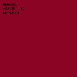 #8B0423 - Monarch Color Image