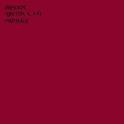 #8B042C - Paprika Color Image