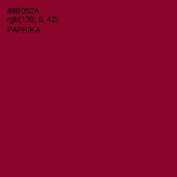 #8B052A - Paprika Color Image