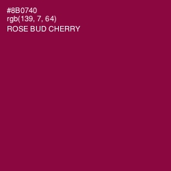 #8B0740 - Rose Bud Cherry Color Image