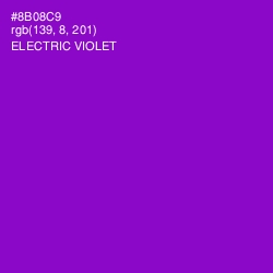 #8B08C9 - Electric Violet Color Image