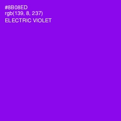 #8B08ED - Electric Violet Color Image