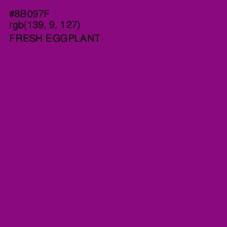 #8B097F - Fresh Eggplant Color Image