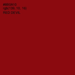 #8B0A10 - Red Devil Color Image