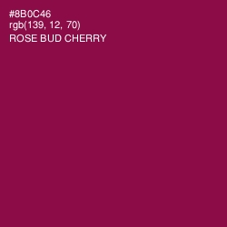 #8B0C46 - Rose Bud Cherry Color Image