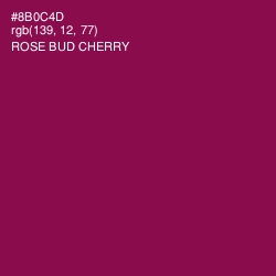 #8B0C4D - Rose Bud Cherry Color Image
