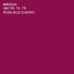 #8B0D49 - Rose Bud Cherry Color Image