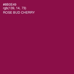 #8B0E49 - Rose Bud Cherry Color Image