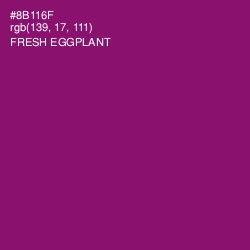 #8B116F - Fresh Eggplant Color Image