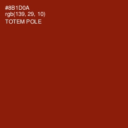 #8B1D0A - Totem Pole Color Image
