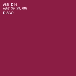 #8B1D44 - Disco Color Image