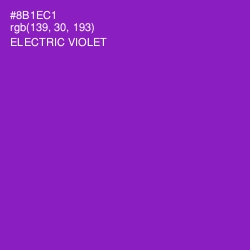 #8B1EC1 - Electric Violet Color Image