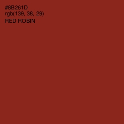 #8B261D - Red Robin Color Image