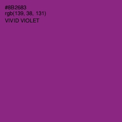 #8B2683 - Vivid Violet Color Image