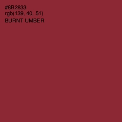 #8B2833 - Burnt Umber Color Image