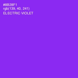 #8B28F1 - Electric Violet Color Image