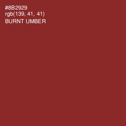 #8B2929 - Burnt Umber Color Image