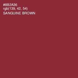 #8B2A36 - Sanguine Brown Color Image