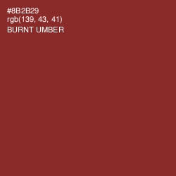 #8B2B29 - Burnt Umber Color Image