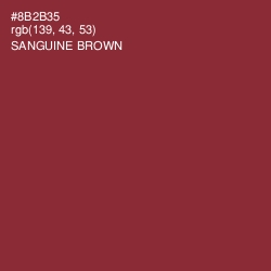 #8B2B35 - Sanguine Brown Color Image