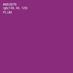 #8B2B7B - Plum Color Image