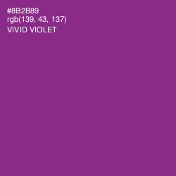 #8B2B89 - Vivid Violet Color Image